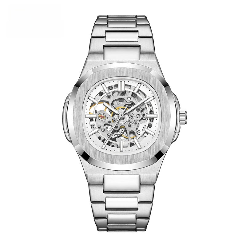 Luminous Double-Sided Hollow Men's Watch | Elegant Automatic Timepiece