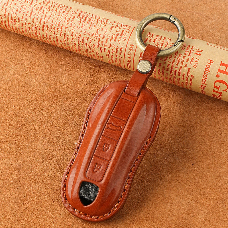 Genuine Leather Key Case | Premium Cowhide Key Protection