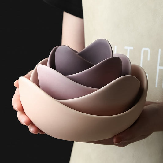 Lotus Ceramic Bowl | Elegant Japanese Style Decor & Serveware