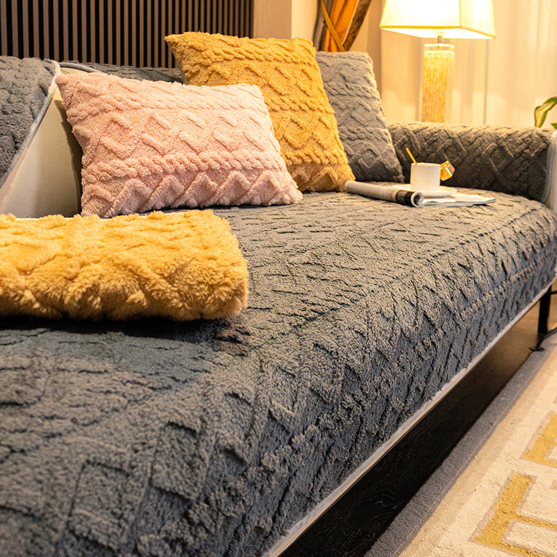 Soft Plush Sofa Cushion Cover | Stylish and Comfortable Protection