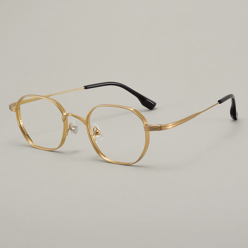 Titanium Glasses Frame | Lightweight Retro Style with Anti-Radiation Lenses