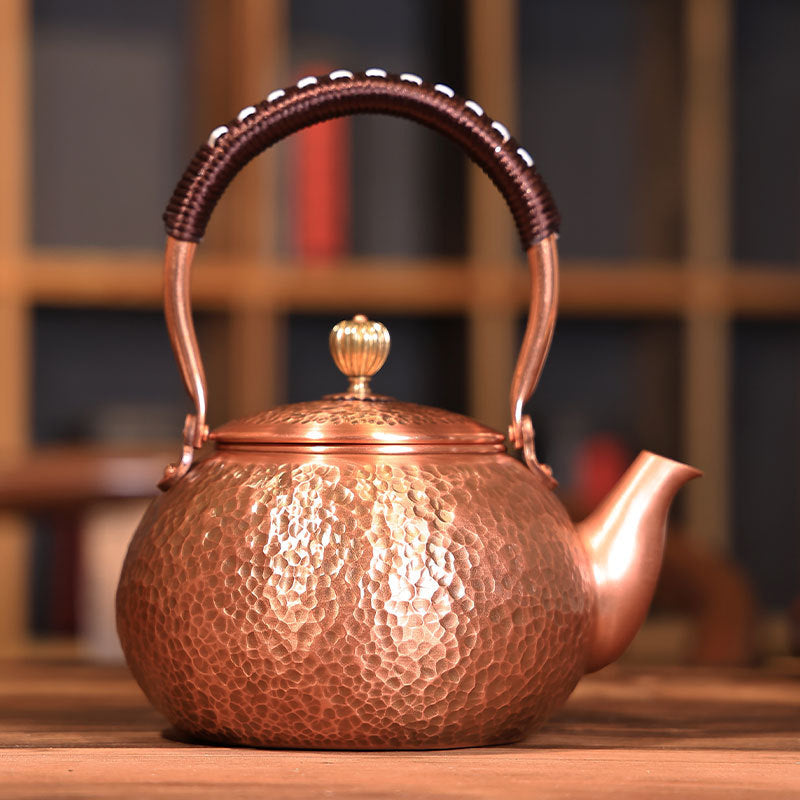 Handmade Hammered Copper Teapot | Elegant Tea Brewing Experience