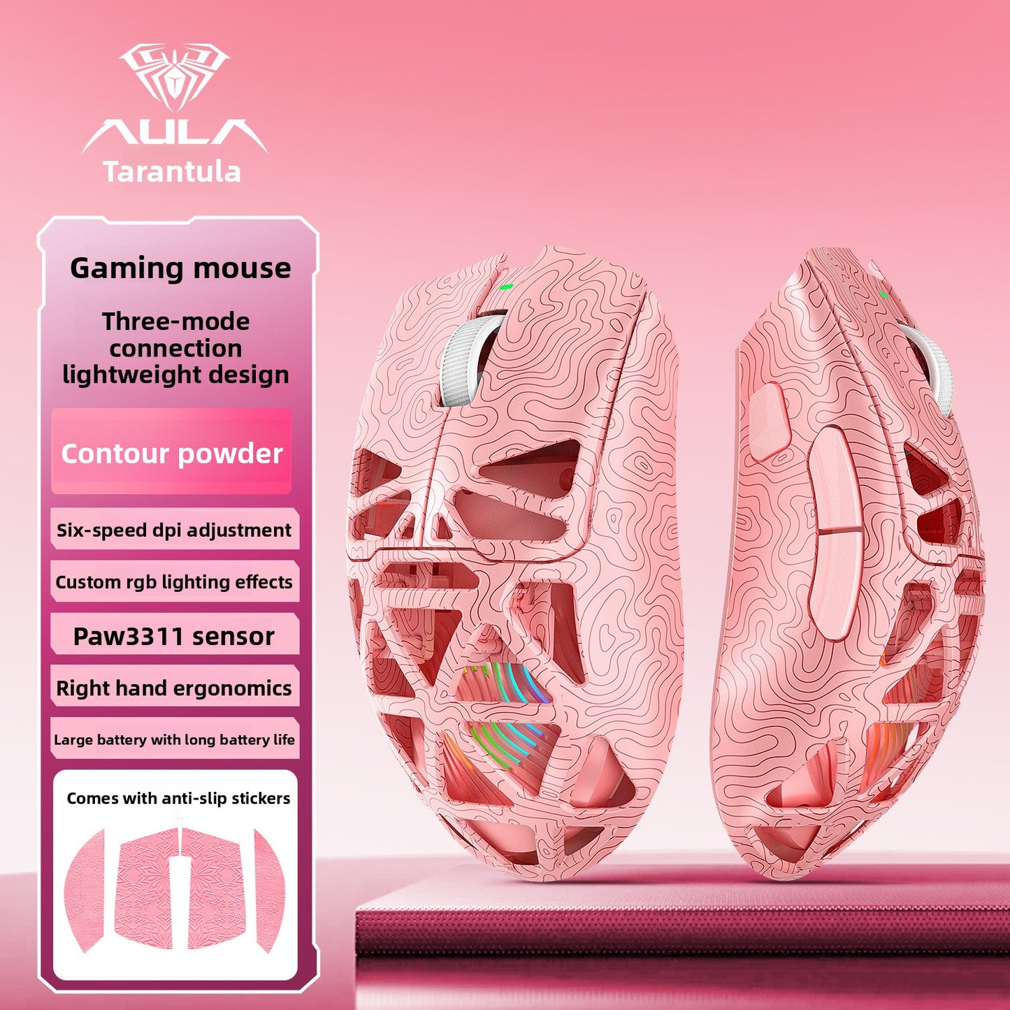 Tri-Mode Wireless Gaming Mouse | Lightweight High Precision Performance