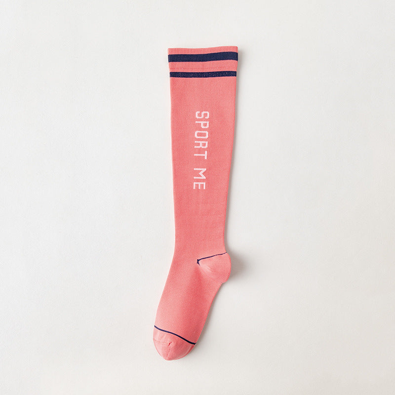 Women's Striped Compression Sports Socks | Comfort & Support