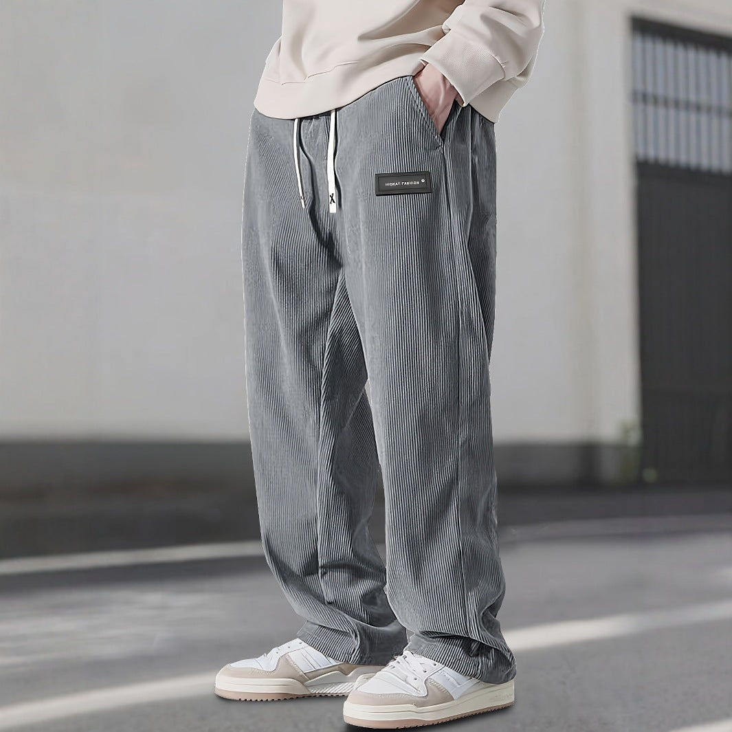 Men's Straight Leg Corduroy Casual Pants | Comfortable & Versatile