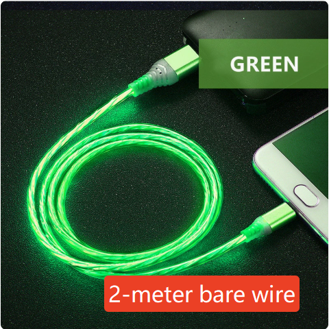 Rotating Multi-Head USB Fast Charging Cable with LED Light