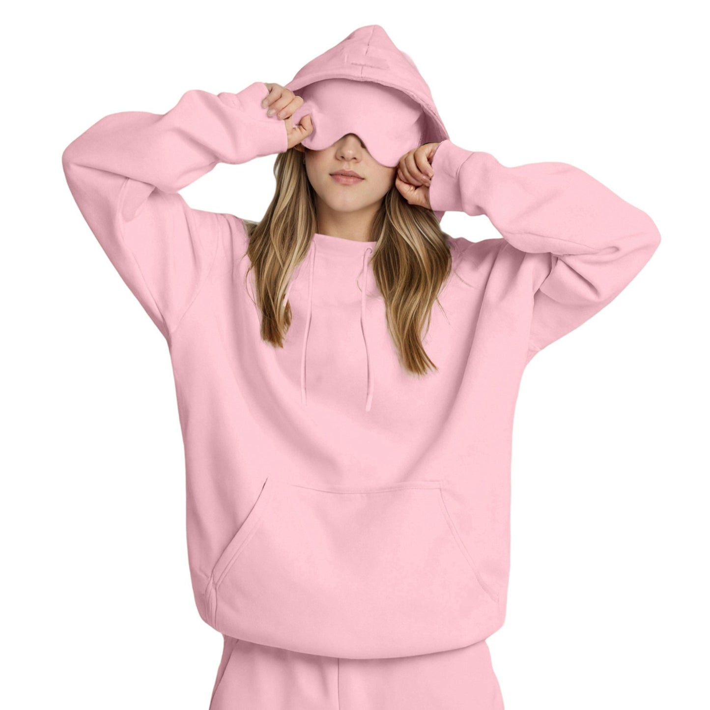 Cozy Women's Hoodie with Built-in Eye Mask | Stylish Comfort