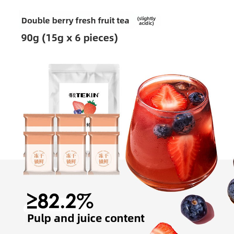 Delicious Freeze-Dried Fruit Tea Blocks | Instant Hydration