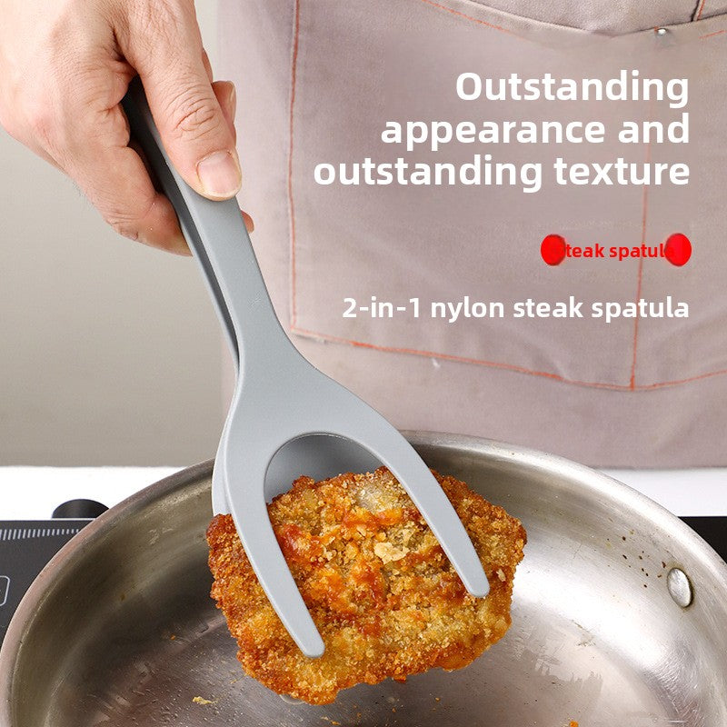 Nylon Cooking Spatula with Double Handle | Ergonomic & Heat Resistant