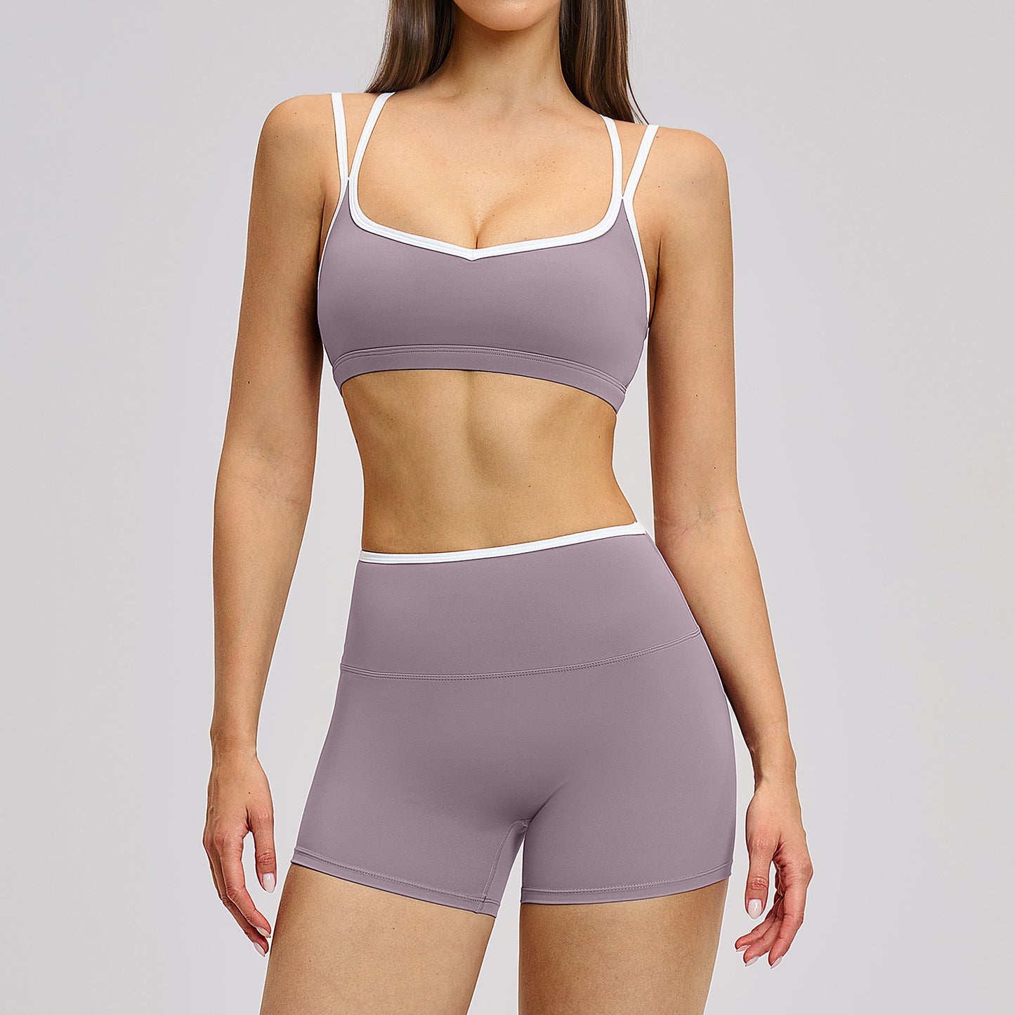 Color Blocked Edge Sports Yoga Clothing | Stylish Activewear Set