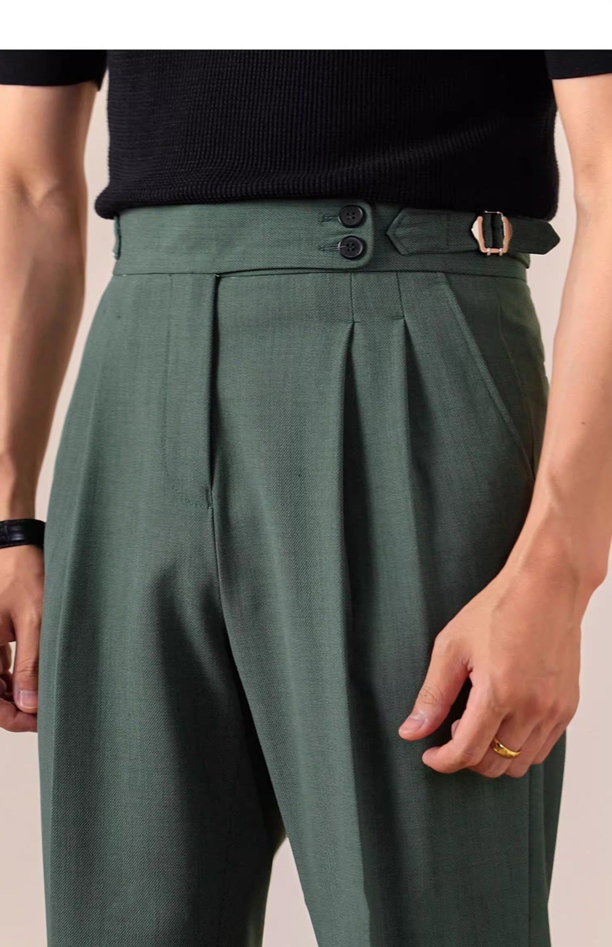 Sophisticated High Waist Straight Leg Trousers for Women