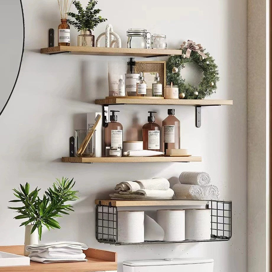 Floating Wall Shelves Storage Rack | Stylish Home Organization