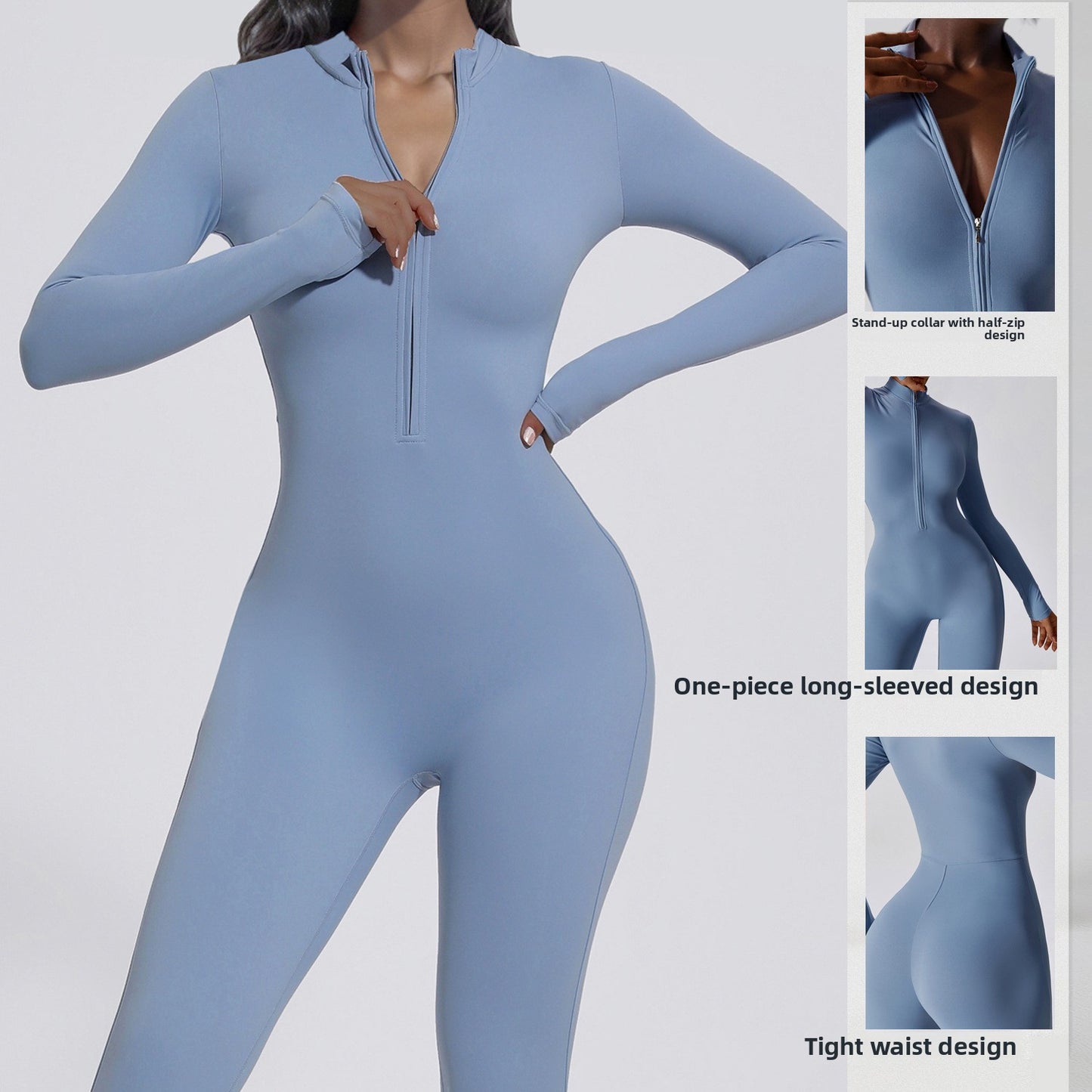 Long Sleeve Yoga One Piece Suit | Comfortable Activewear for All