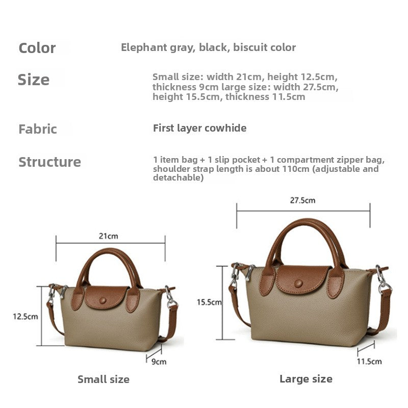 Genuine Leather Handbag | Stylish & Versatile Everyday Tote