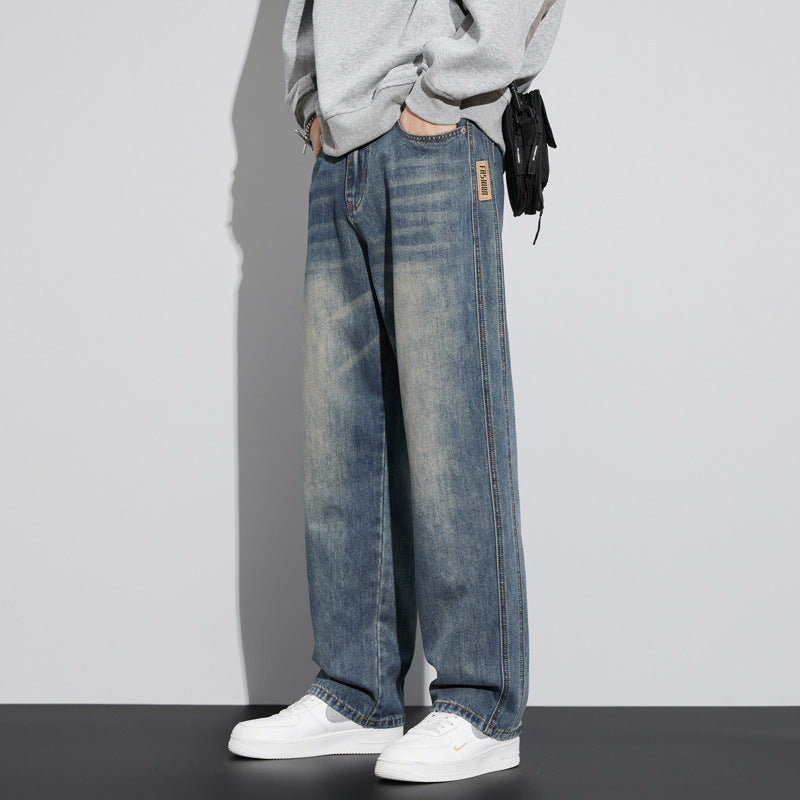 Ultra-Thin Loose Straight Leg Jeans for Men | Lightweight Comfort