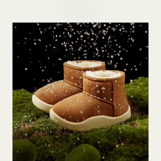 Children's Cozy Fleece-Lined Short Boots | Warm Ankle Footwear