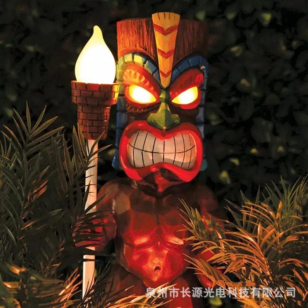 Smiley Totem Solar Resin Garden Decoration | Whimsical Outdoor Charm