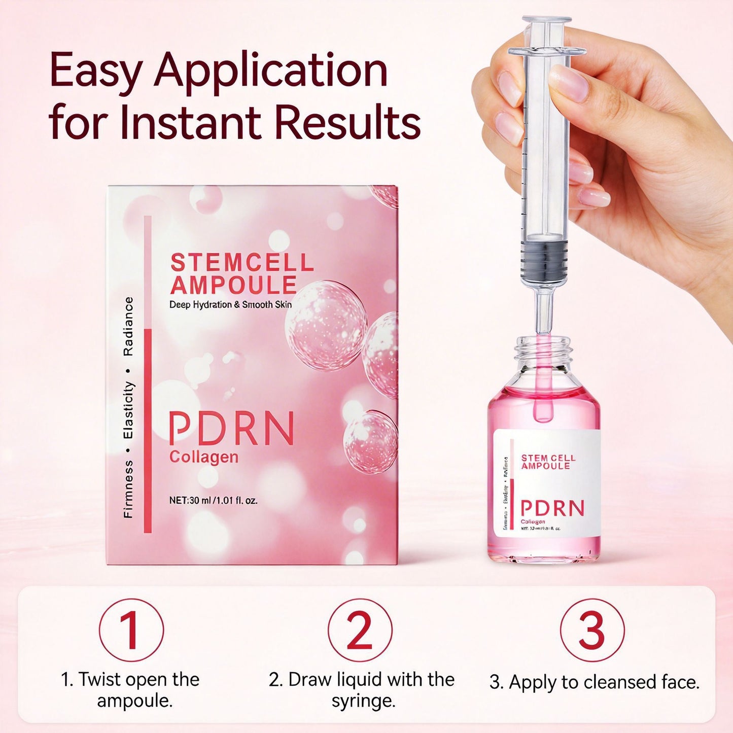 Advanced Collagen Ampoule Stem Cell Essence | Deep Hydration