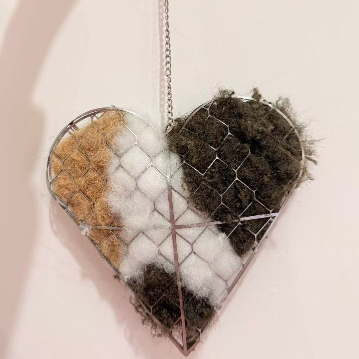 Bird Nesting Heart Outdoor Yard Art | Charming Garden Decor