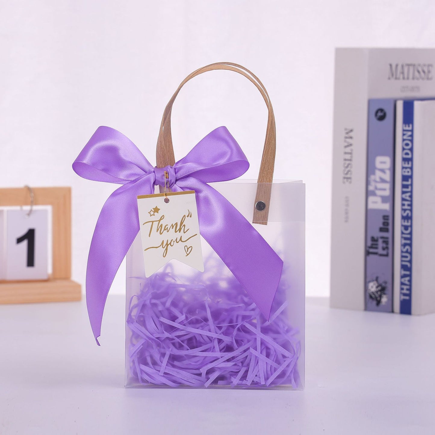 Frosted Transparent Gift Handbag | Elegant & Customizable Packaging