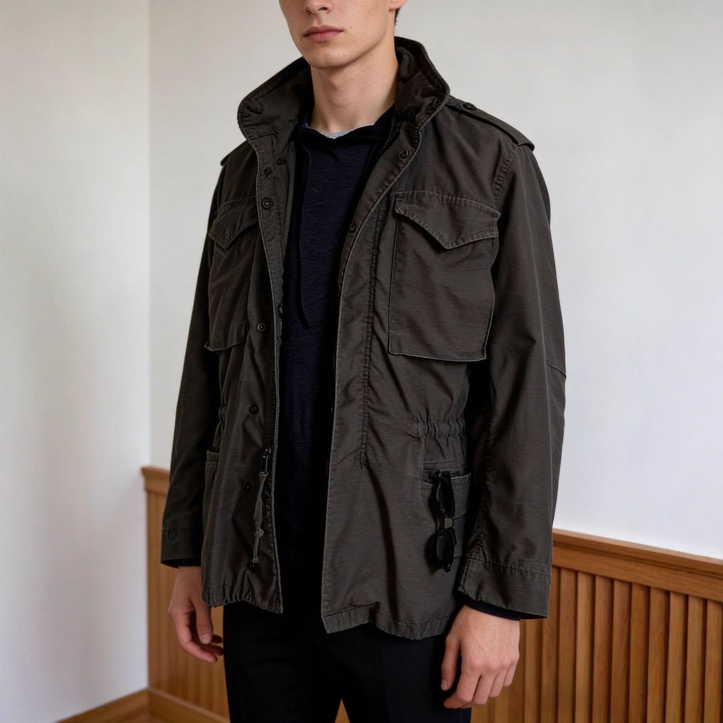Men's Vintage Lapel Workwear Coat | Stylish & Functional Outerwear
