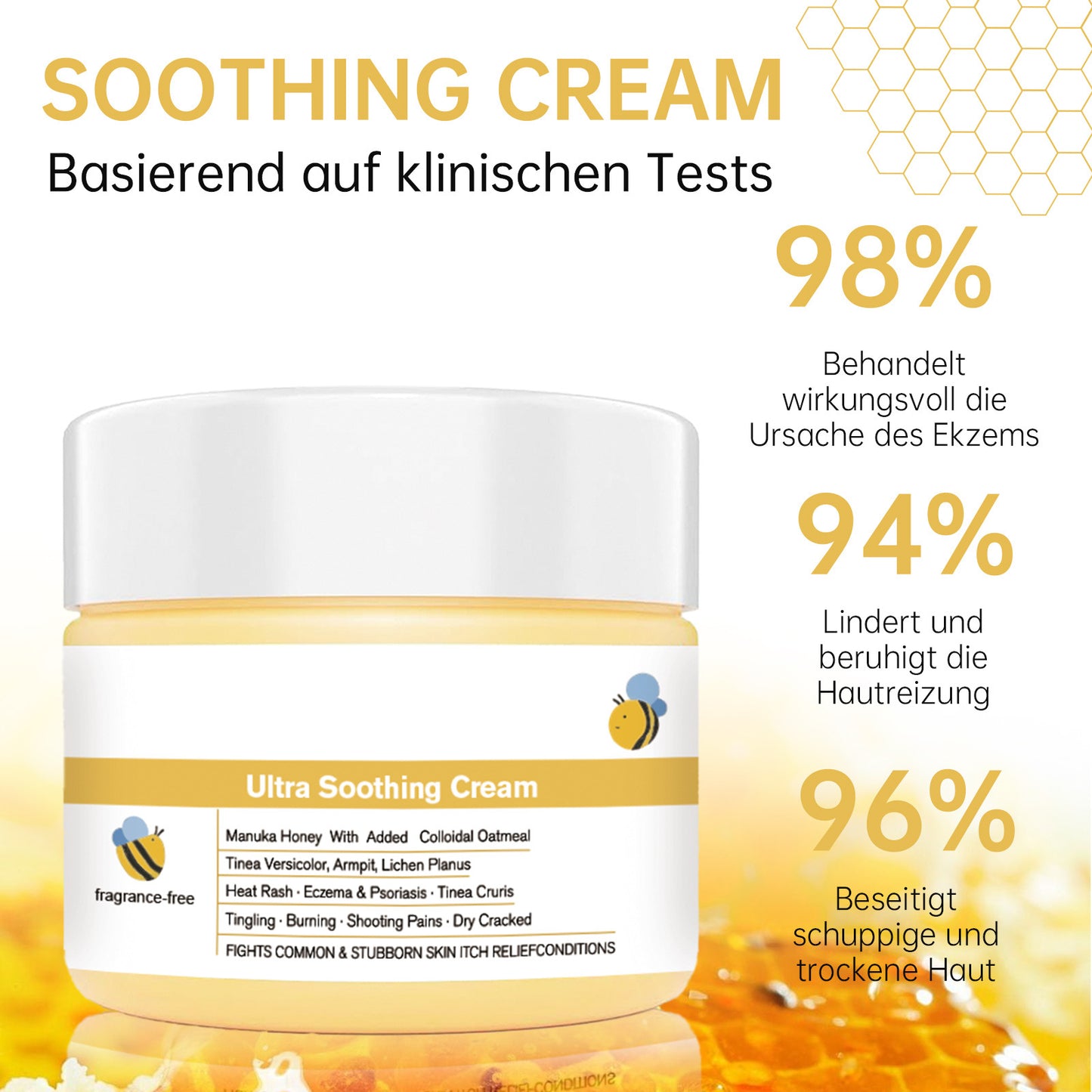 Soothing Anti-Itch Honey Cream | Natural Skin Relief
