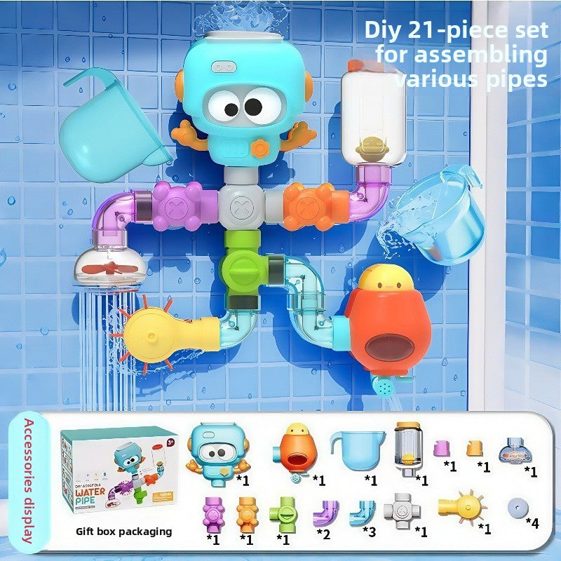 Children's Bathtime Water Play Plumbing Set | Fun Educational Toy