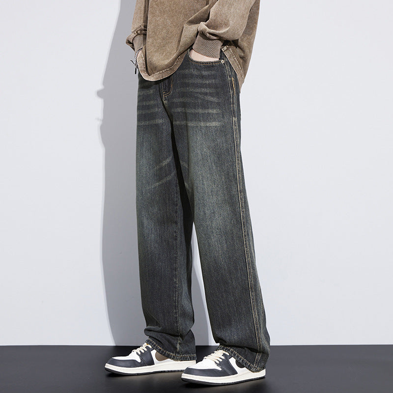 Ultra-Thin Loose Straight Leg Jeans for Men | Lightweight Comfort