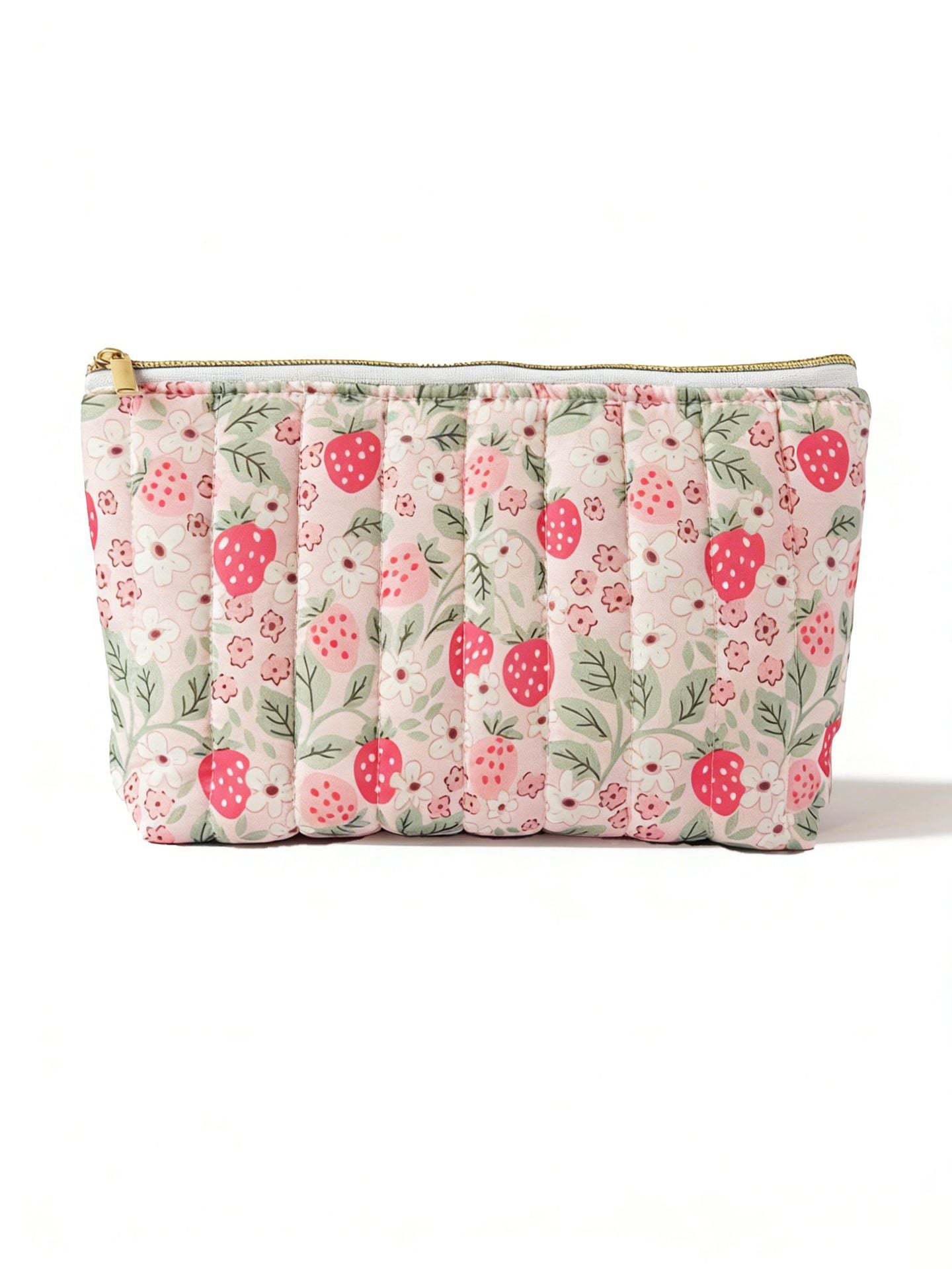 Floral Fabric Cosmetic Bag | Chic Storage Solution for Beauty Essentials