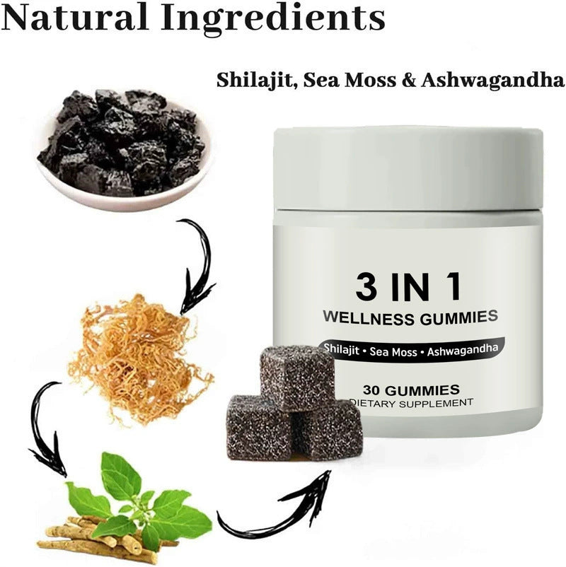 3-in-1 Gummies for Adult Wellness | Convenient & Nutritious