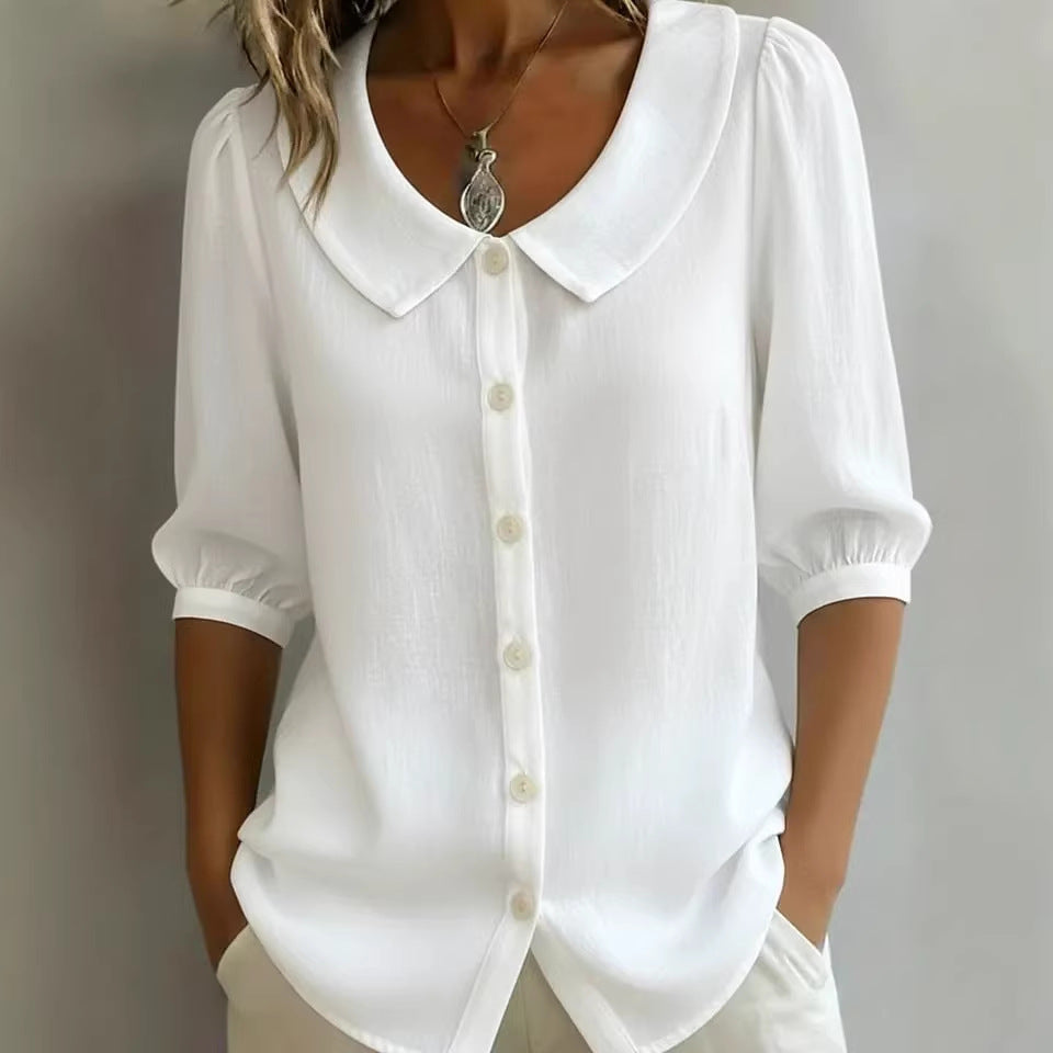 Stylish Linen Short-Sleeve Shirt for Effortless Warm Weather Fashion