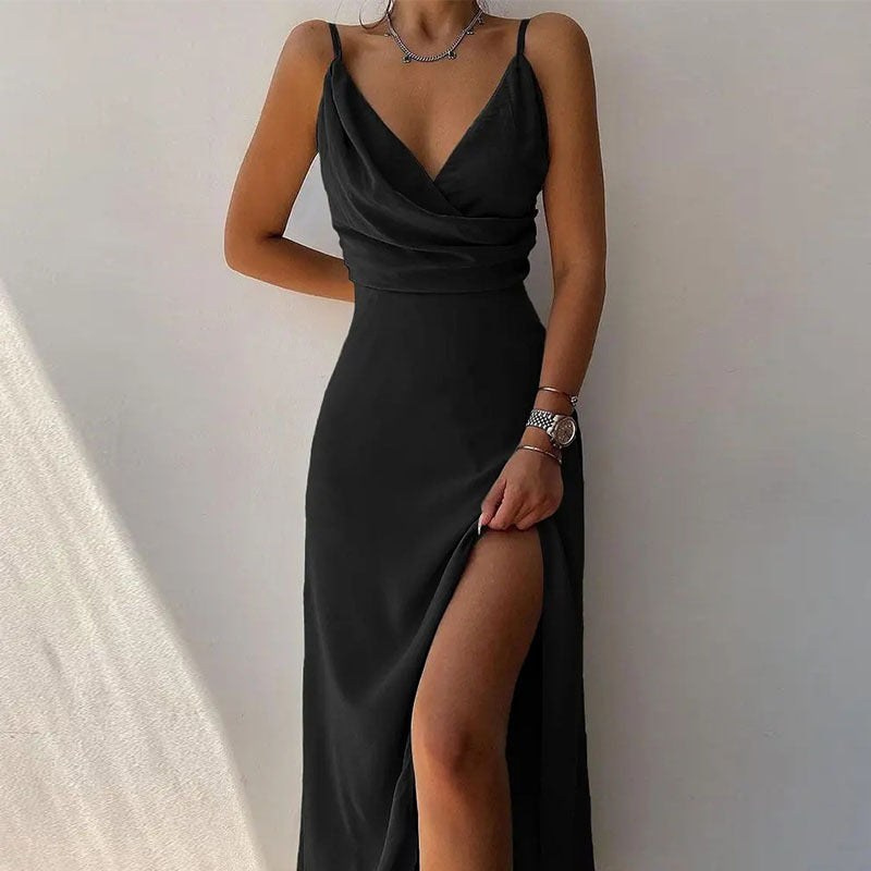 Stylish Sling V-neck Printed Dress for Every Occasion