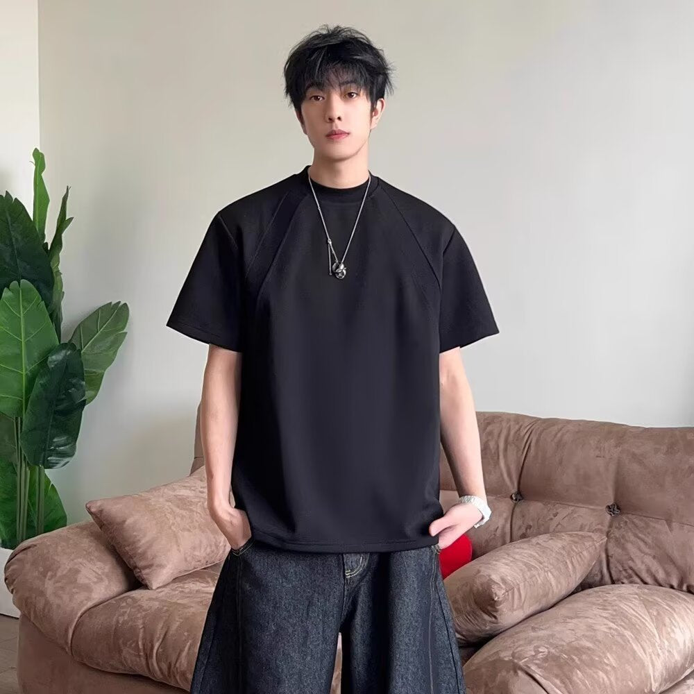 Men's Boxy Fit Short Sleeve Cotton T-Shirt | Stylish Summer Comfort