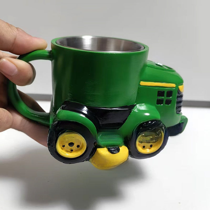 Vintage Melamine Mug | Unique Farm Equipment Design