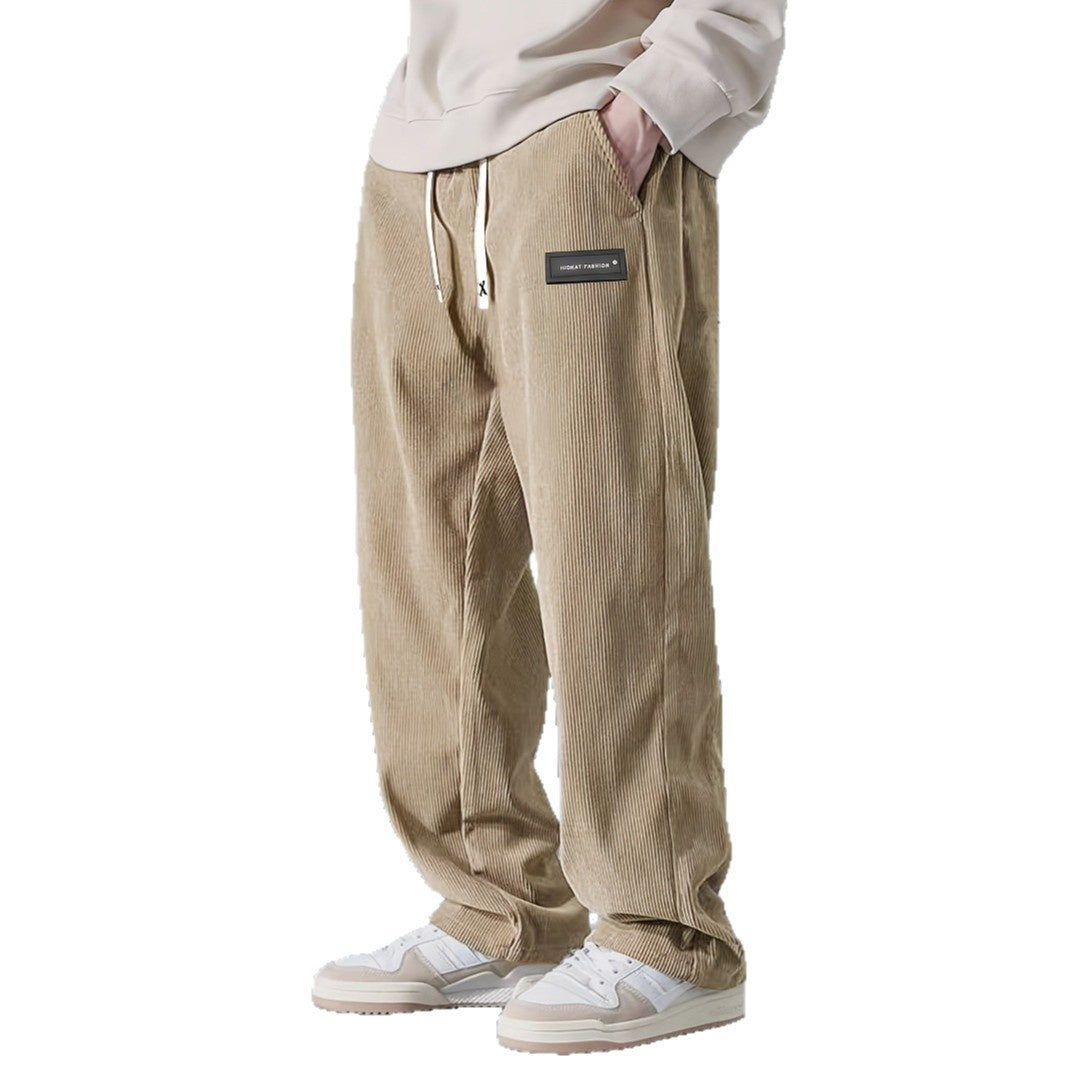Men's Straight Leg Corduroy Casual Pants | Comfortable & Versatile
