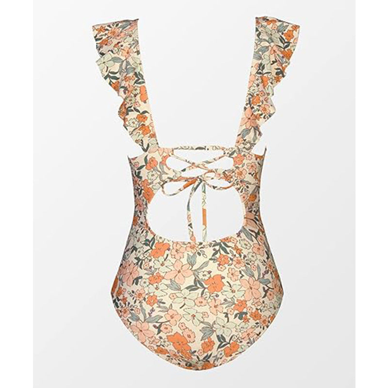 Stylish Women's One-Piece Swimsuit with Ruffles | Elegant & Comfortable