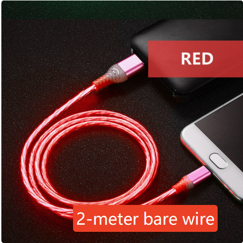 Rotating Multi-Head USB Fast Charging Cable with LED Light