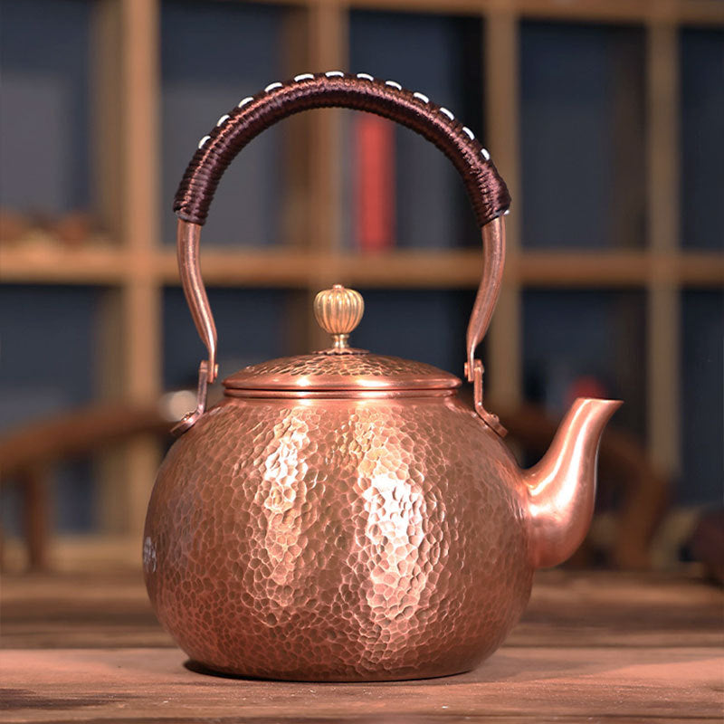 Handmade Hammered Copper Teapot | Elegant Tea Brewing Experience