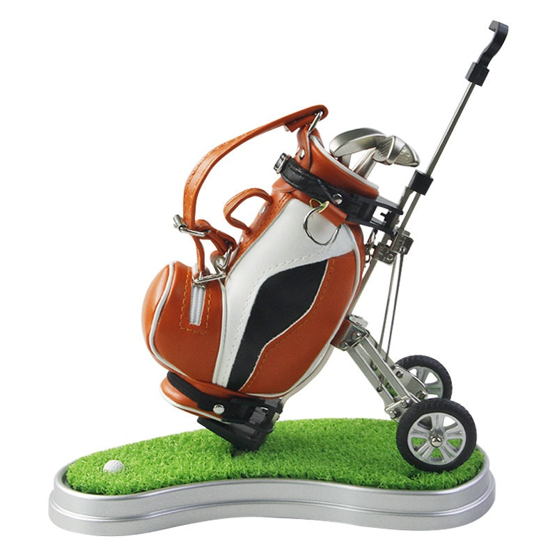 Golf Bag Inspired Pen Holder | Stylish Desktop Organizer