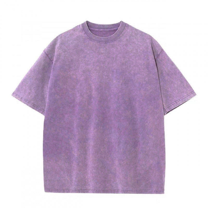 Vintage Washed Cotton T-Shirt | Soft, Trendy, and Customizable
