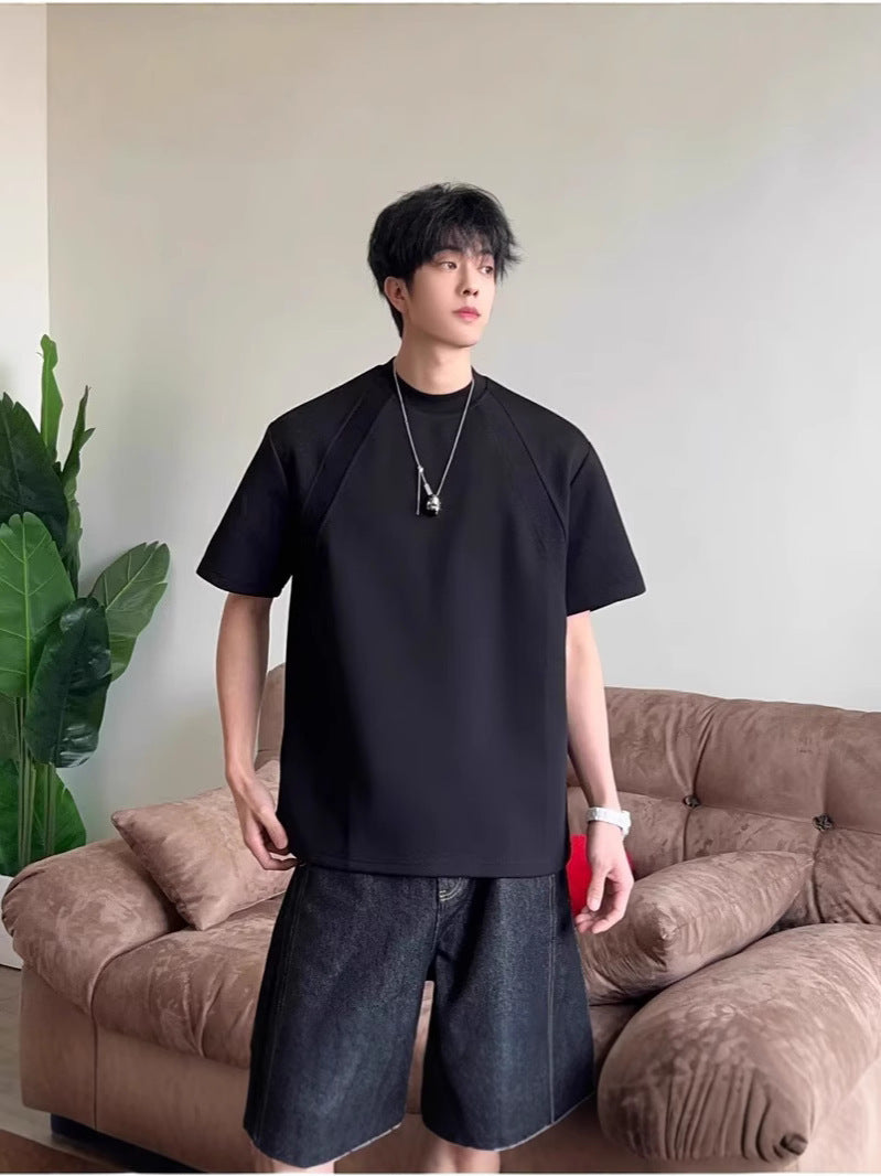 Men's Boxy Fit Short Sleeve Cotton T-Shirt | Stylish Summer Comfort