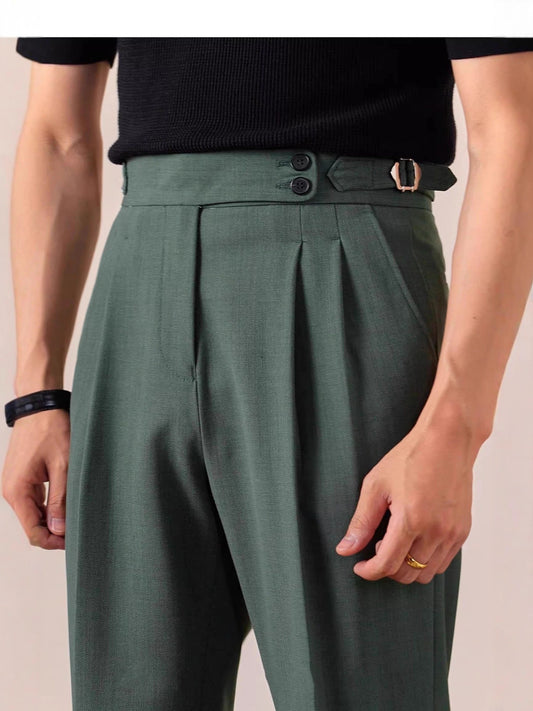 Sophisticated High Waist Straight Leg Trousers for Women