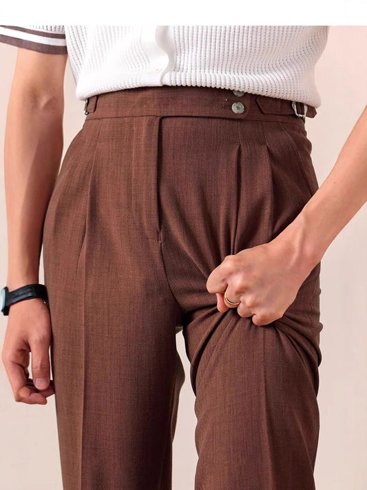 Sophisticated High Waist Straight Leg Trousers for Women