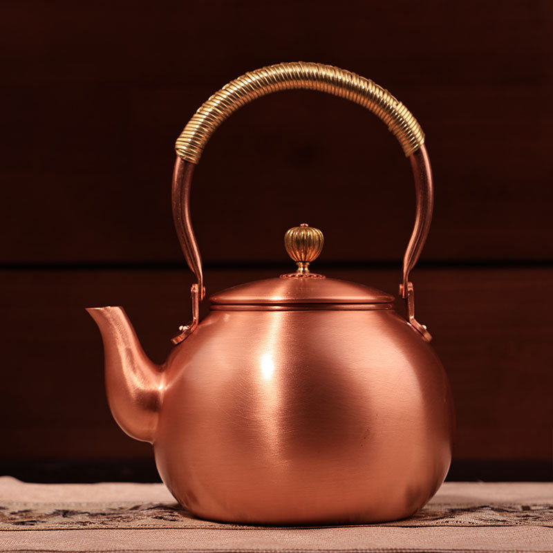 Handmade Hammered Copper Teapot | Elegant Tea Brewing Experience