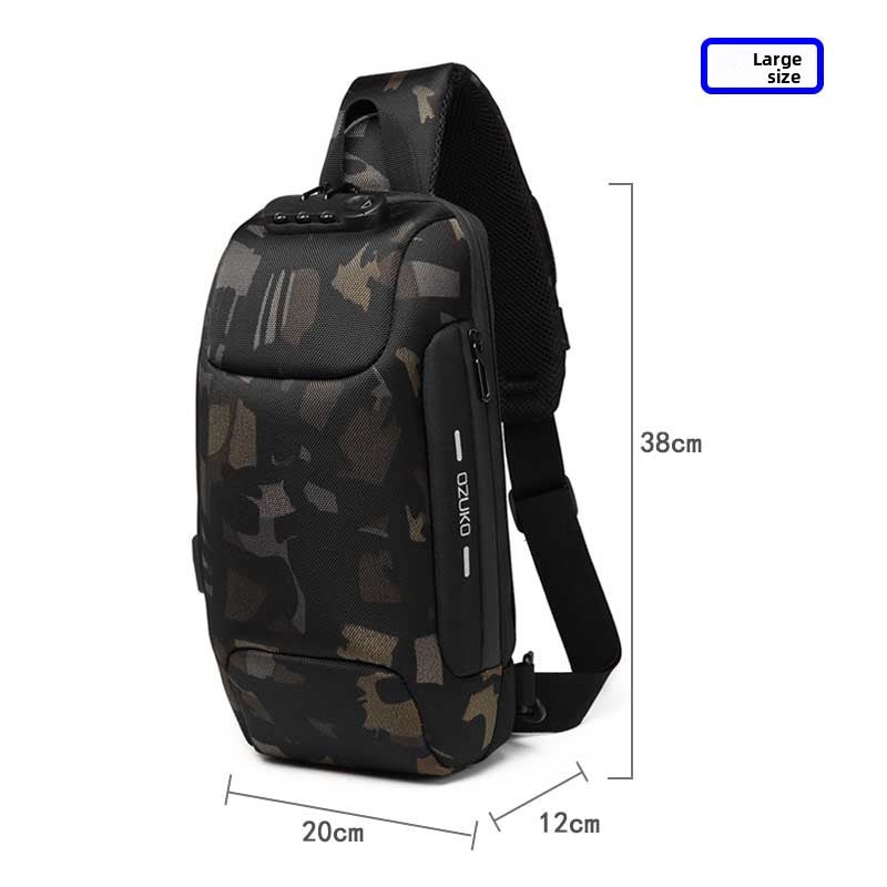 Waterproof Tactical Chest Bag for Men | Multi-Functional Crossbody
