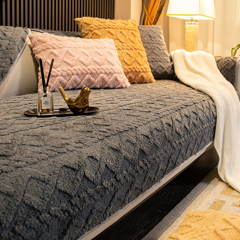 Soft Plush Sofa Cushion Cover | Stylish and Comfortable Protection