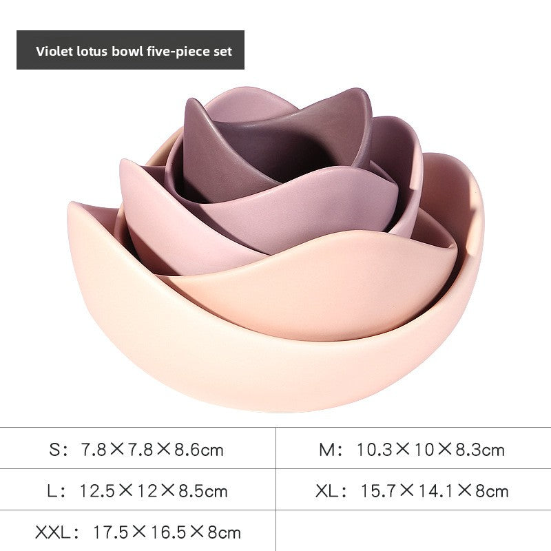 Lotus Ceramic Bowl | Elegant Japanese Style Decor & Serveware