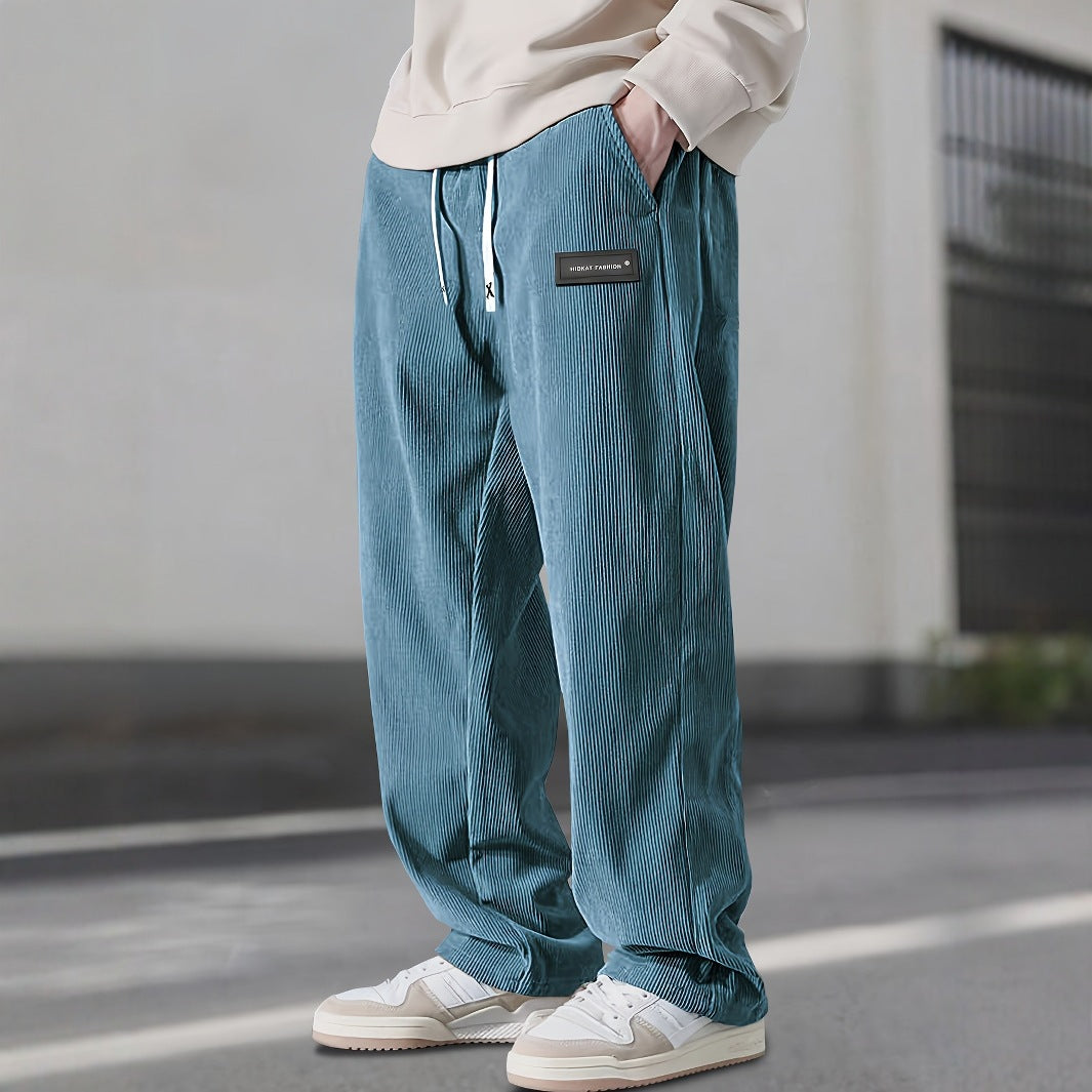 Men's Straight Leg Corduroy Casual Pants | Comfortable & Versatile