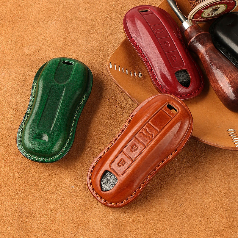 Genuine Leather Key Case | Premium Cowhide Key Protection