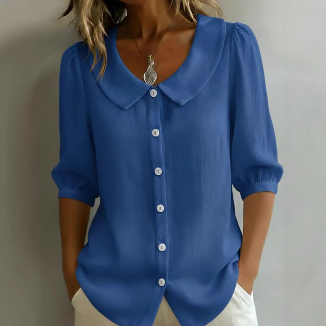 Stylish Linen Short-Sleeve Shirt for Effortless Warm Weather Fashion